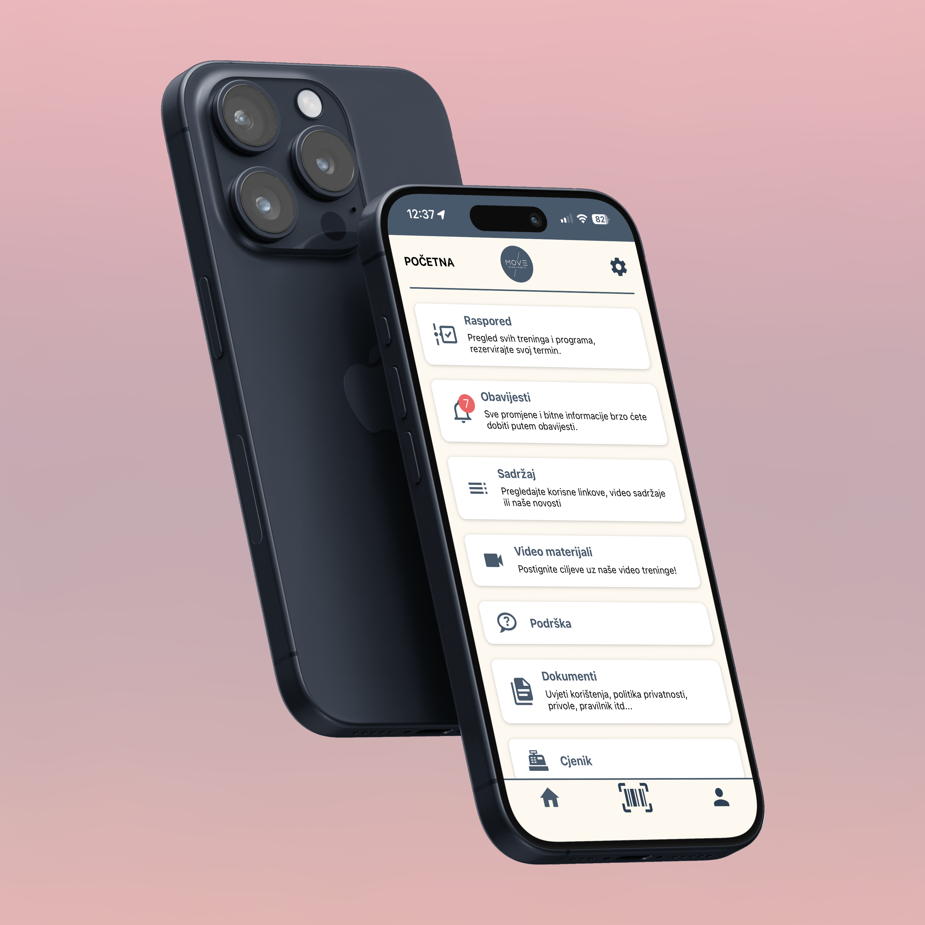 MOVE by Erika Kraljević – mobilna aplikacija za poluindividualne, individualne i online treninge
