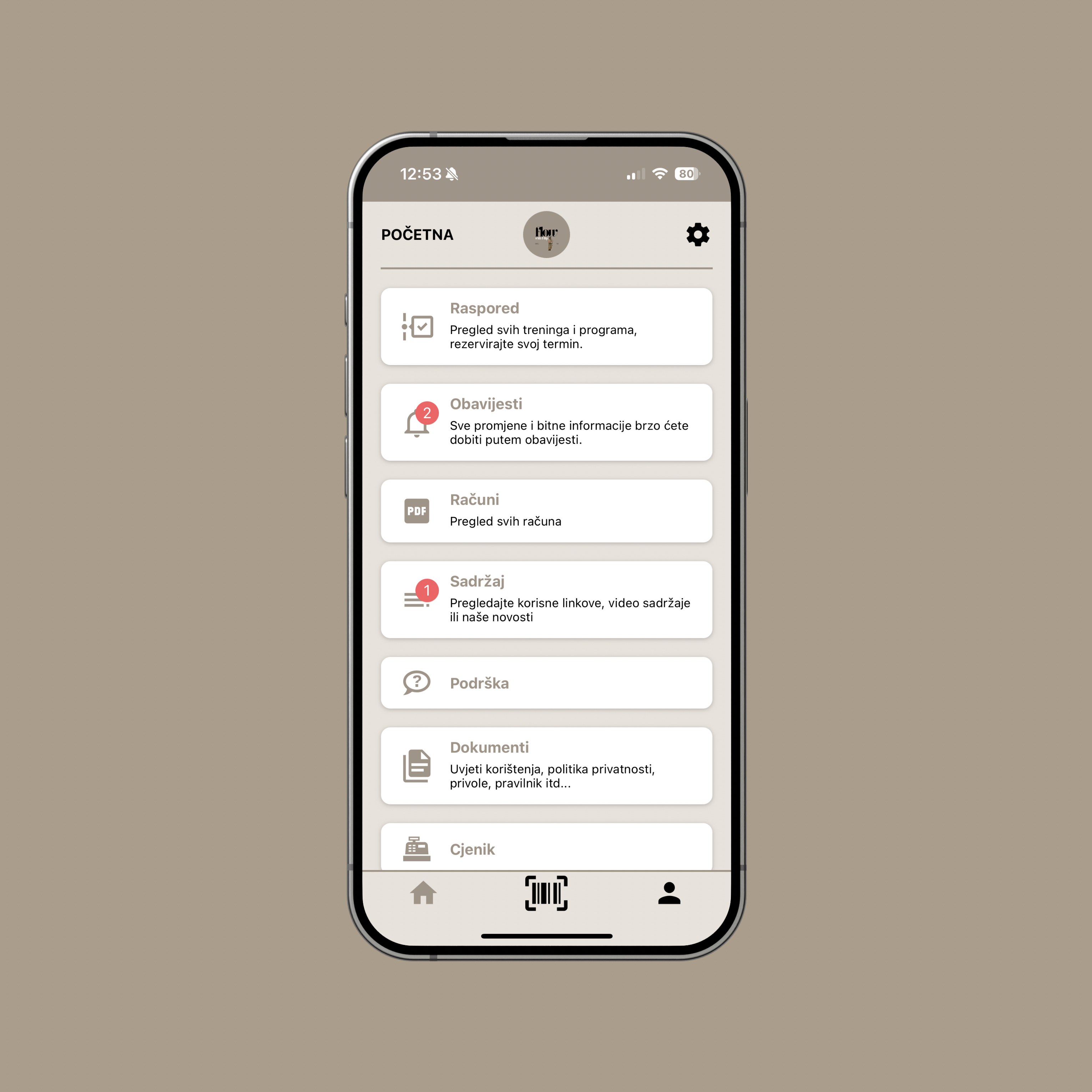 Flow with Filip – Mobilna aplikacija za rezervacije i članarine